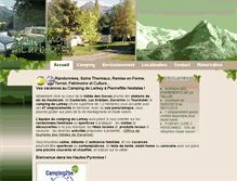 Tablet Screenshot of camping-de-larbey.com